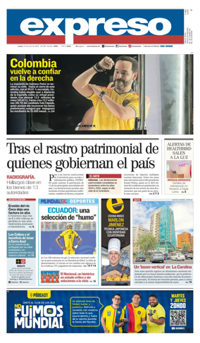 Cover of Diario Expreso