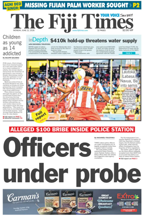 Cover of The Fiji Times