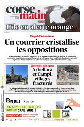 Cover of Corse Matin