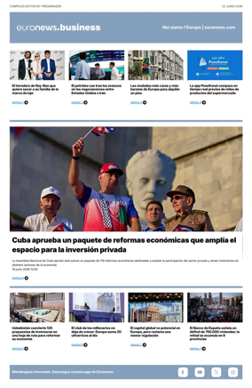 Cover of Euronews Business (Spanish) Compiled Edition