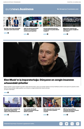 Cover of Euronews Business (Turkish) Compiled Editions
