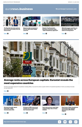 Cover of Euronews Business