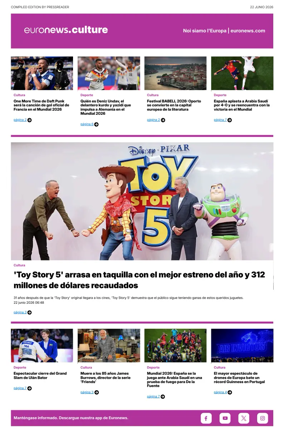 Cover of Euronews Culture and Sport (Spanish) Compiled Edition