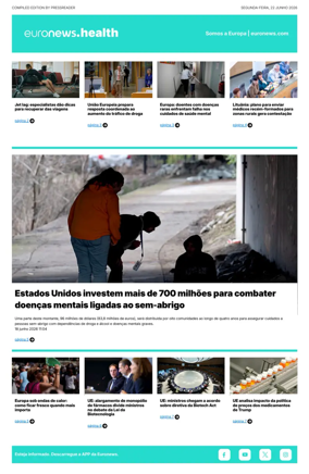 Cover of Euronews Health (Portuguese)