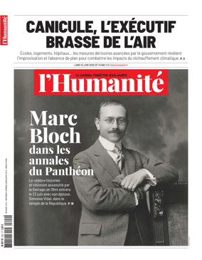 Cover of L'HUMANITE