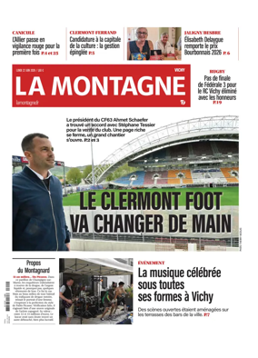 Cover of La Montagne (Vichy)