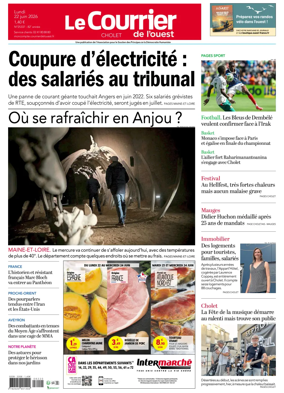 Cover of Le Courrier de l’Ouest (Cholet)