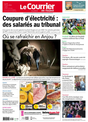 Cover of Le Courrier de l’Ouest (Saumur)