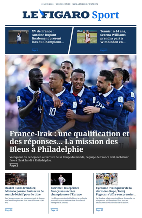 Cover of Le Figaro Sport