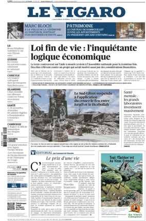 Cover of Le Figaro
