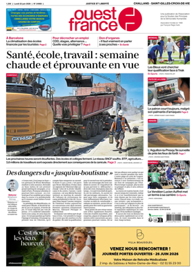 Cover of Ouest France (Challans / Saint-Gilles-Croix-de-Vie)