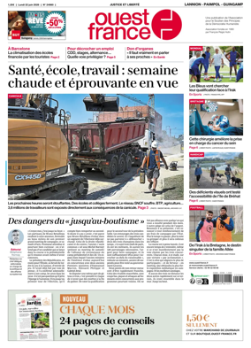 Cover of Ouest-France (Lannion / Paimpol / Guingamp)