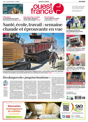 Cover of Ouest France (Mayenne)