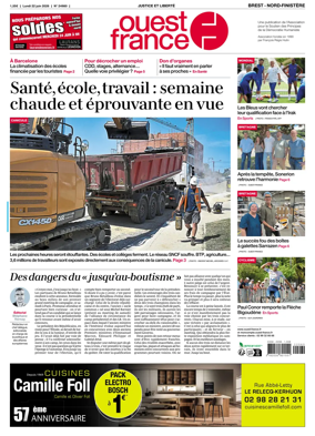 Cover of Ouest France (Nord-Finistere)