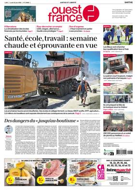 Cover of Ouest France (Sarthe)