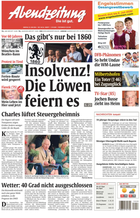 Cover of Abendzeitung Munchen