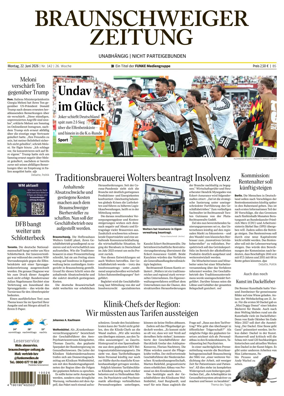 Cover of Braunschweiger Zeitung (Braunschweig)
