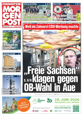 Cover of Chemnitzer Morgenpost