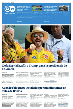 Cover of Deutsche Welle (Spanish edition)