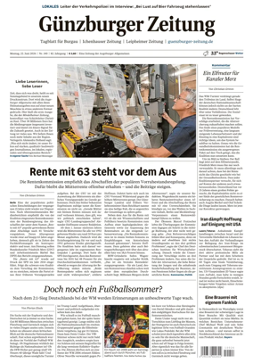 Cover of Guenzburger Zeitung