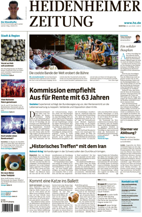 Cover of Heidenheimer Zeitung