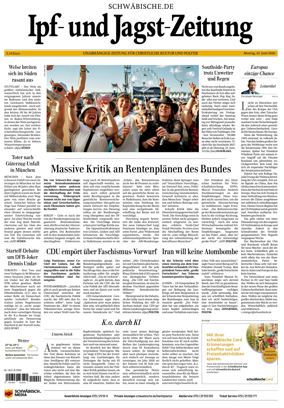Cover of Ipf- und Jagst-Zeitung