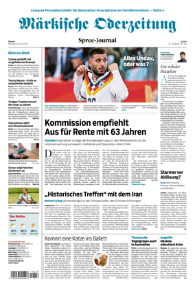 Cover of Markische Oderzeitung Erkner
