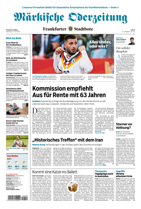 Cover of Markische Oderzeitung Frankfurt (Oder)