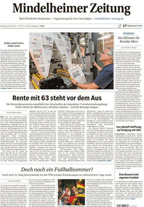 Cover of Mindelheimer Zeitung