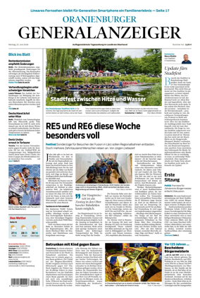 Cover of Oranienburger Generalanzeiger
