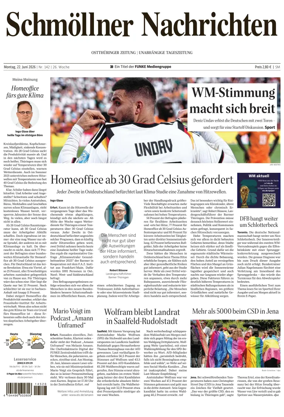 Cover of Ostthuringer Zeitung (Schmolln)