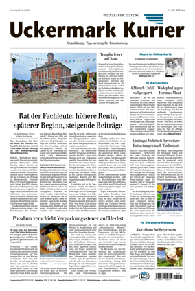 Cover of Prenzlauer Zeitung