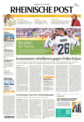 Cover of Rheinische Post - Monchengladbach and Korschenbroich