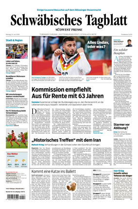 Cover of Schwabisches Tagblatt - Tubinger Chronik