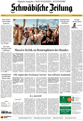 Cover of Schwabische Zeitung (Bad Waldsee / Aulendorf)
