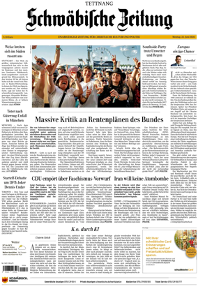 Cover of Schwabische Zeitung (Tettnang)