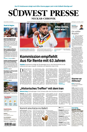 Cover of SUDWEST PRESSE - Neckar-Chronik