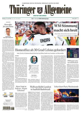 Cover of Thuringer Allgemeine (Arnstadt und Ilmenauz)