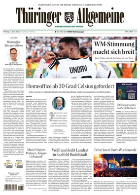 Cover of Thuringer Allgemeine (Sonderhausen und Artern)