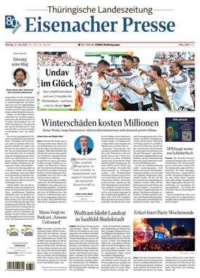 Cover of Thuringische Landeszeitung (Eisenach)