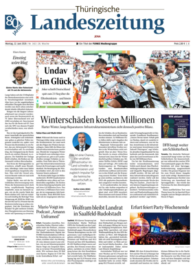 Cover of Thuringische Landeszeitung (Jena)