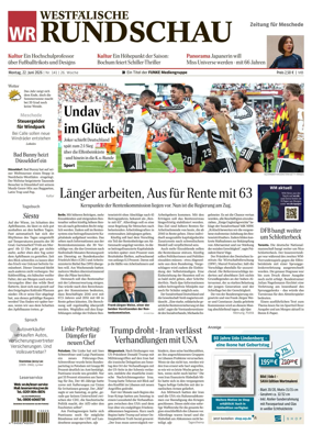 Cover of Westfalische Rundschau (Meschede)