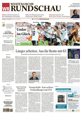 Cover of Westfalische Rundschau (Siegen)