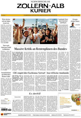 Cover of Zollern-Alb-Kurier (Balingen)