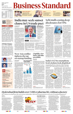 Cover of Business Standard