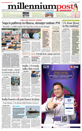 Cover of Millennium Post (Kolkata)