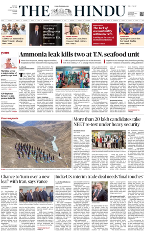 Cover of The Hindu - International