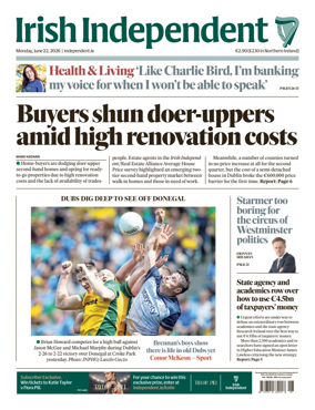 Cover of Irish Independent