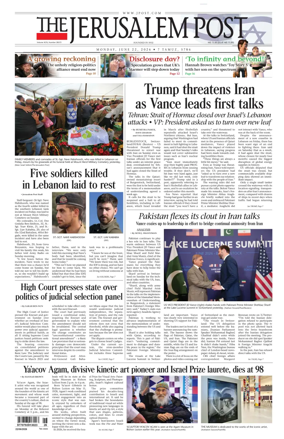 Cover of The Jerusalem Post