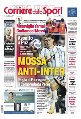 Cover of Corriere dello Sport